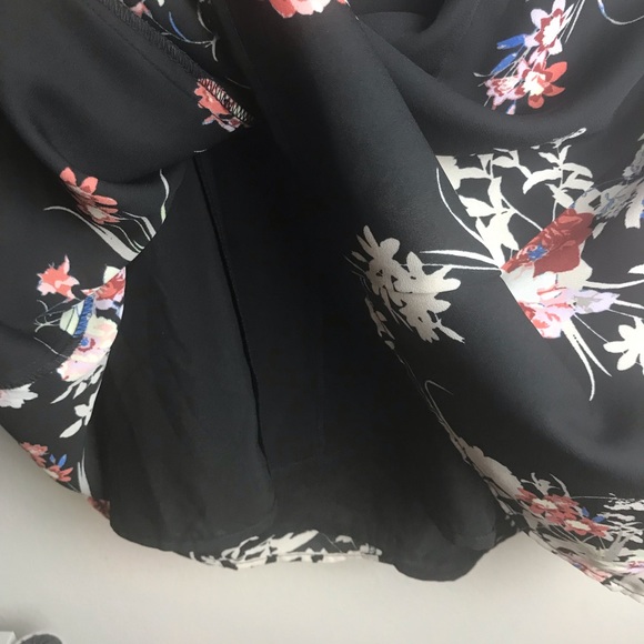 Anthro | Black Floral Dress - Picture 6 of 8